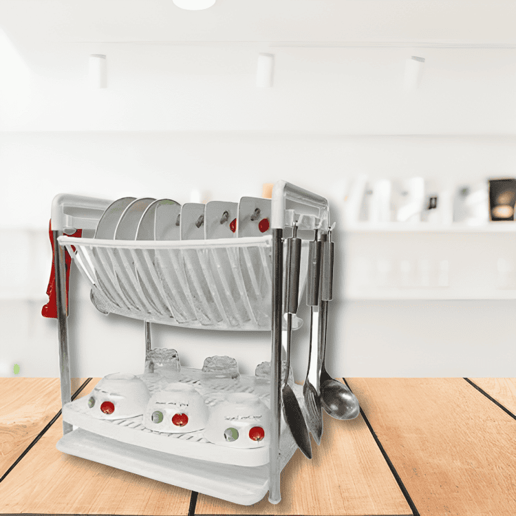 Solid Multifunctional Dish Rack, Utensils Dishes Drying Drainer, Two Level Kitchen Rack, Dish Drying Rack, Dishes Cutlery Dry Rack, Kitchen Bowl Plate Tableware Rack, Dinnerware Organizer Basket Solid Multifunctional Dish Rack, Utensils Dishes Drying Drainer, Two Level Kitchen Rack, Dish Drying Rack, Dishes Cutlery Dry Rack, Kitchen Bowl Plate Tableware Rack, Dinnerware Organizer Basket